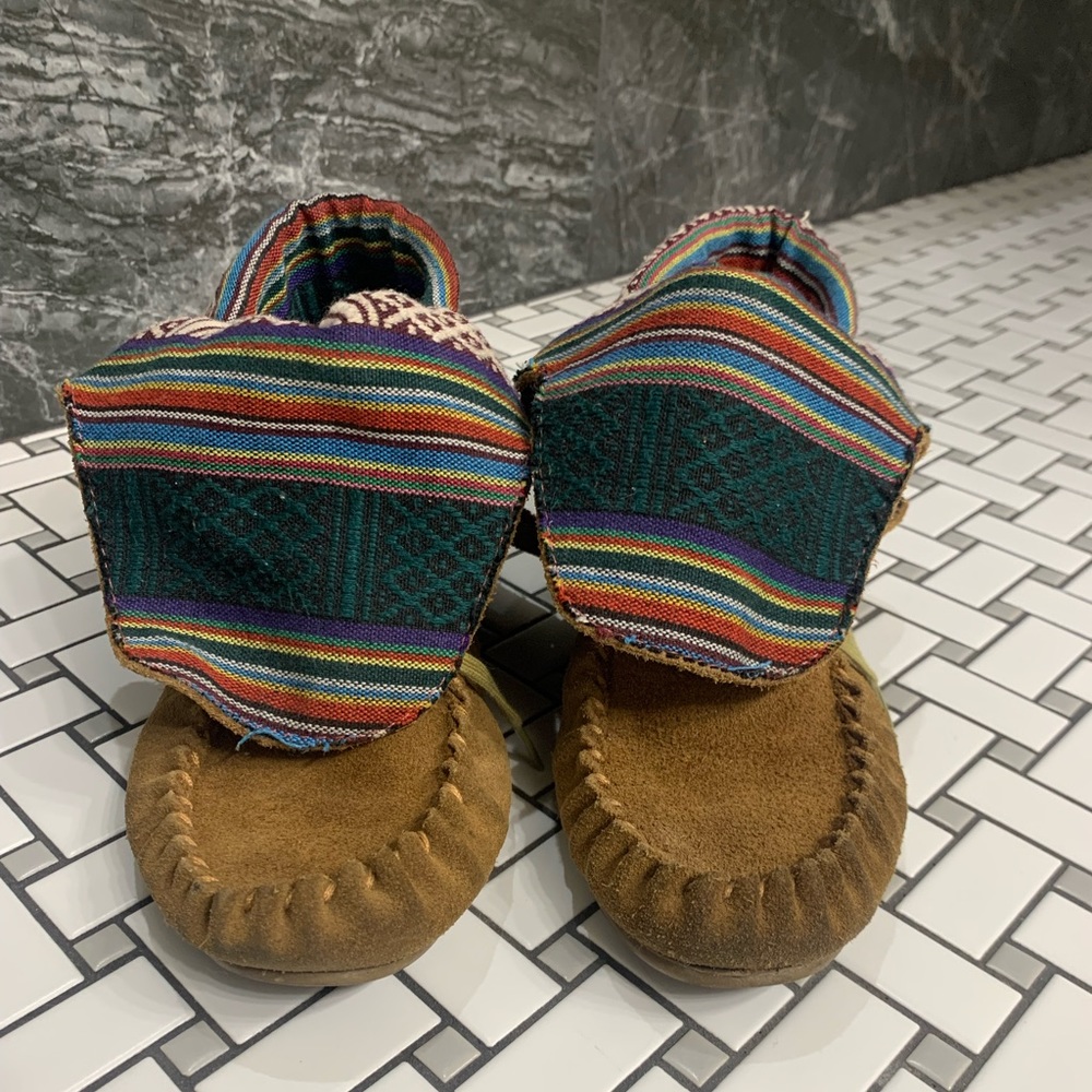 Steve Madden t blanket Moccasin boot multicolored